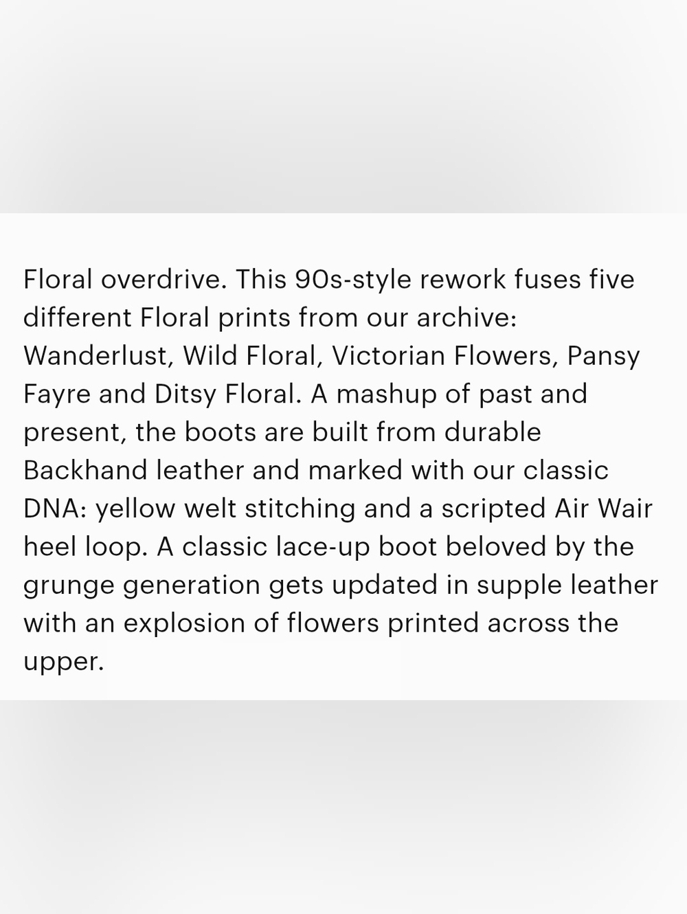 Dr. Martens Ankle Boots Women's 7 Black Floral Leather 1460 Pascal Mashup Rework - Picture 5 of 17